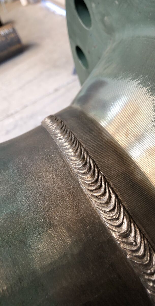 Cap pass on a coated pipe joint