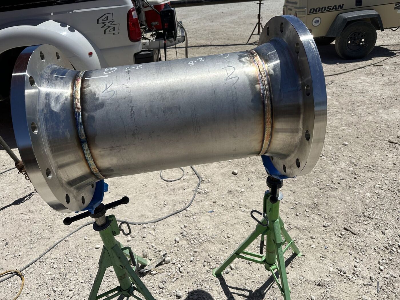 Stainless Spool Welded On Site