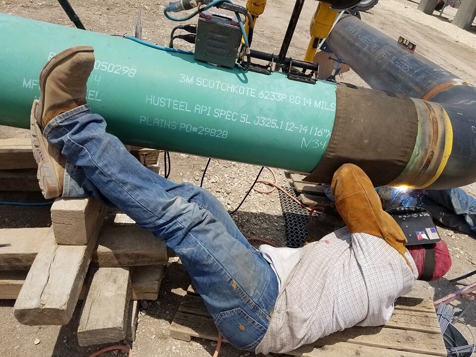 Compressor-station piping field weld